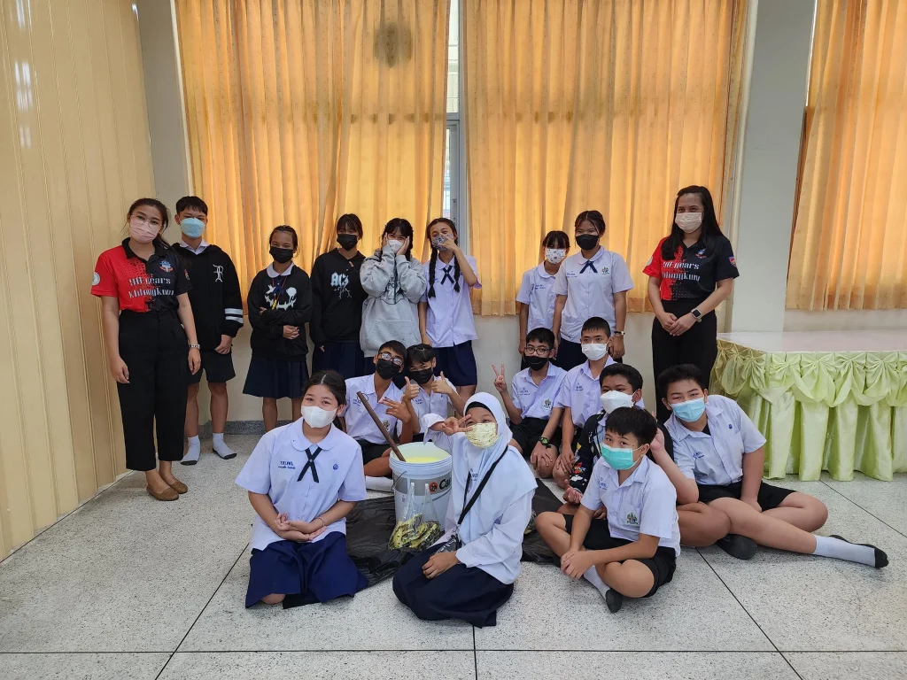 นิด้าร่วมกับโรงเรียนคลองกุ่ม เขตบึงกุ่มจัดอบรมนักเรียนเกี่ยวกับ BCG