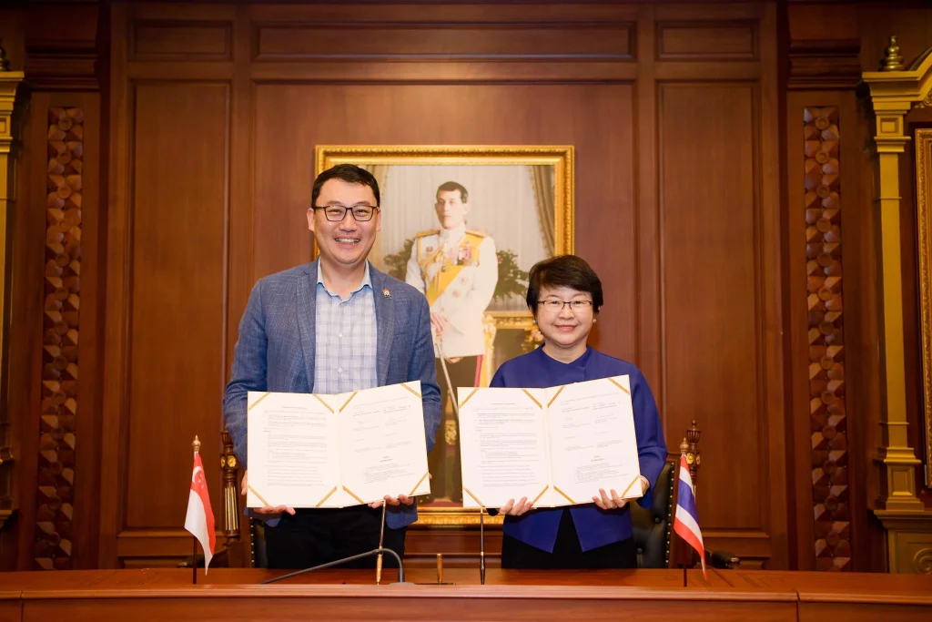 พิธีลงนามบันทึกข้อตกลงความร่วมมือ ระหว่าง สถาบัน และ Singapore Management University (SMU)