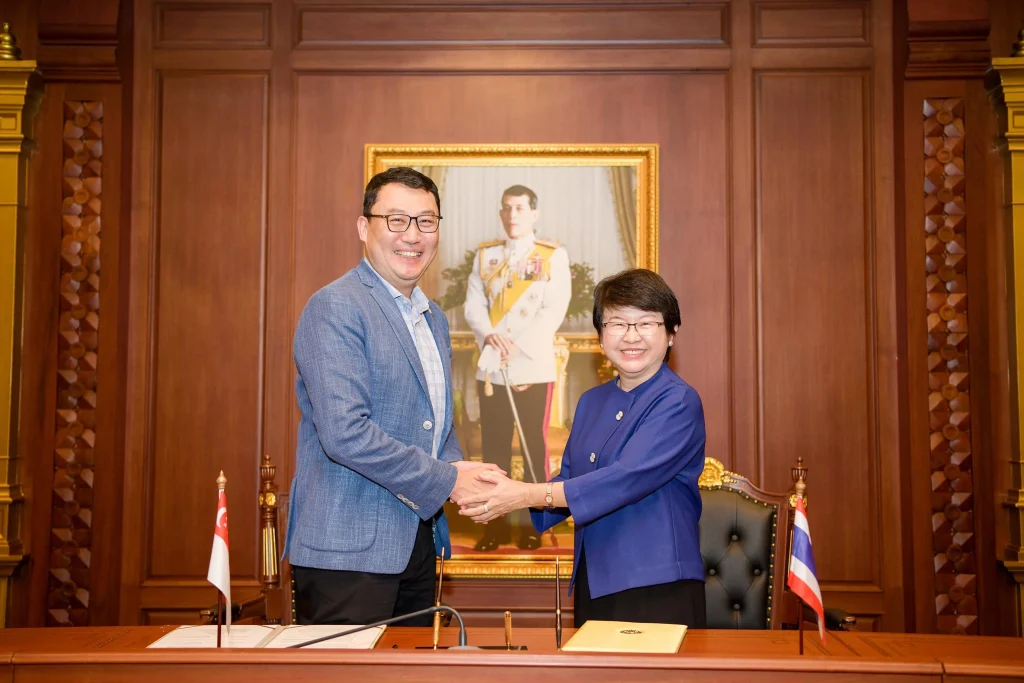 พิธีลงนามบันทึกข้อตกลงความร่วมมือ ระหว่าง สถาบัน และ Singapore Management University (SMU)