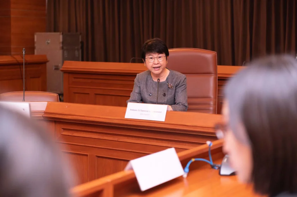 คณะศึกษาดูงานจากสำนักงานเศรษฐกิจฯ ไทเป ประจำประเทศไทย เยี่ยมชมนิด้าโพล