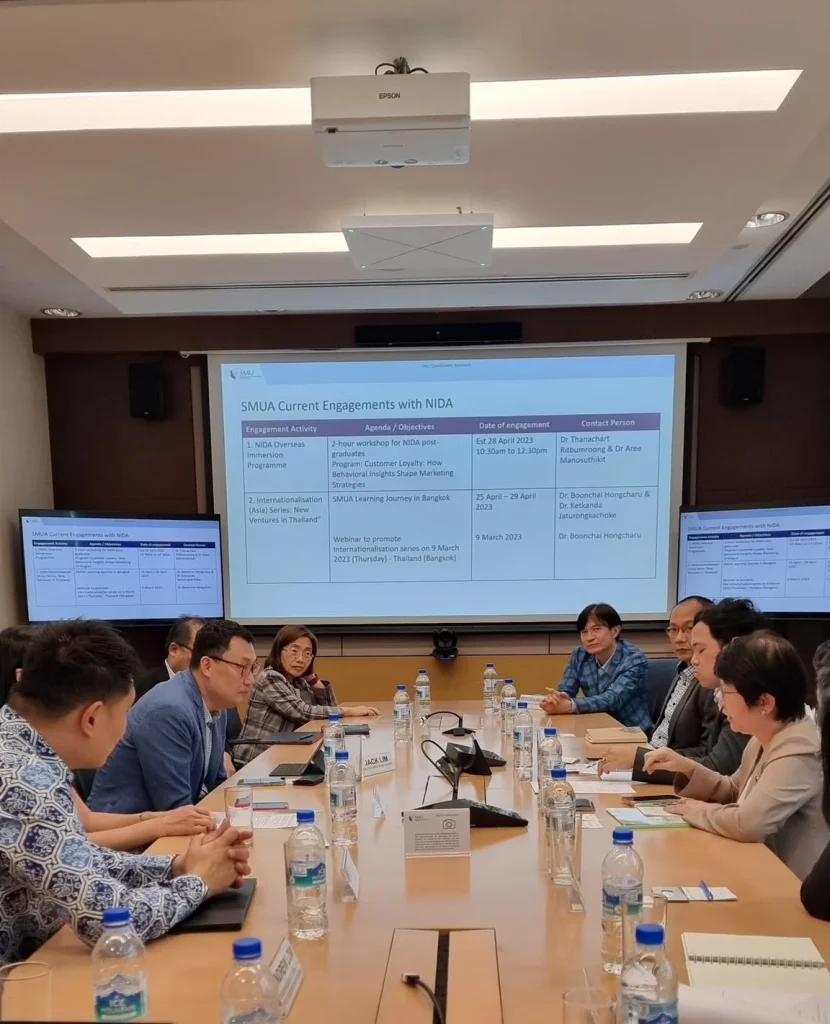 NIDA เยือน Singapore Management University (SMU) สาธารณรัฐสิงคโปร์
