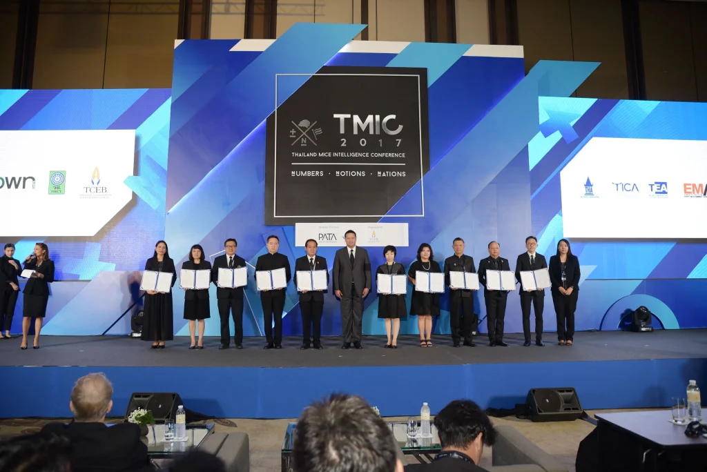 พิธีลงนามบันทึกข้อตกลงความร่วมมือ งาน Thailand MICE Intelligence Conference 2017