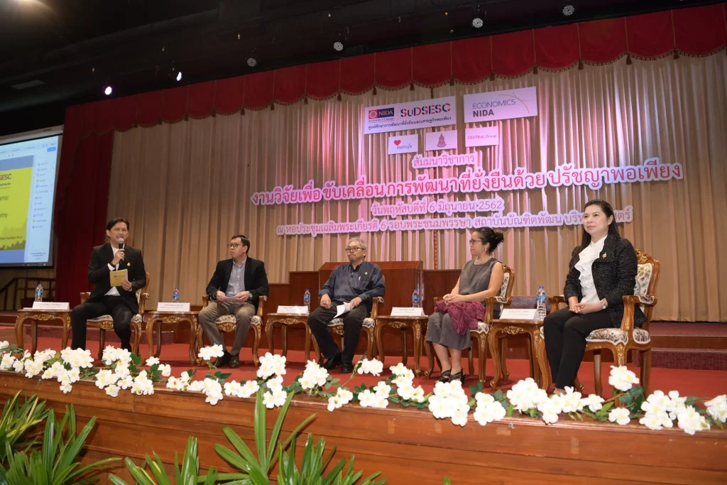 งานวิจัยเพื่อขับเคลื่อนการพัฒนาที่ยั่งยืนด้วยปรัชญาพอเพียง