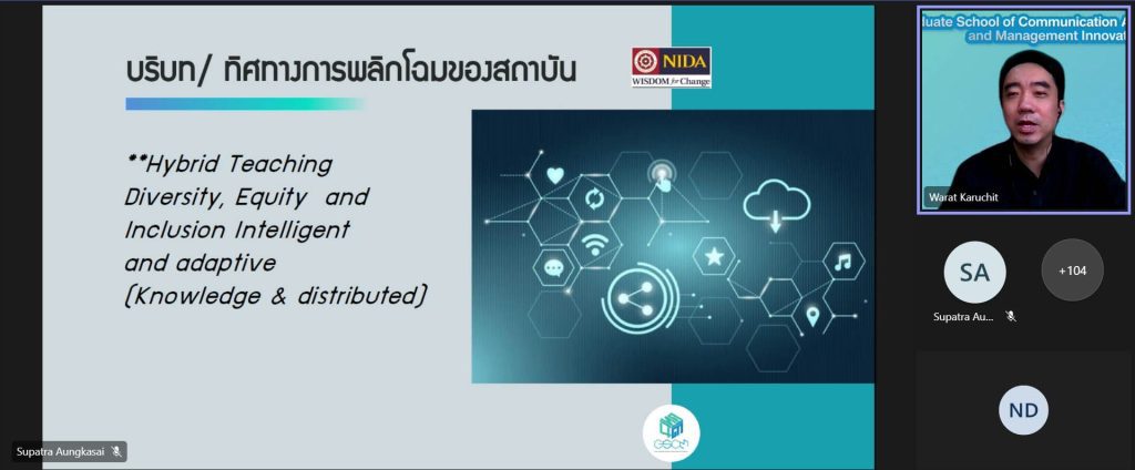 650304nida 06 11zon ประชุมการจัดทำแผนยุทธศาสตร์การพัฒนาสถาบัน 5 ปี (พ.ศ. 2566 – 2570) ครั้งที่ 2