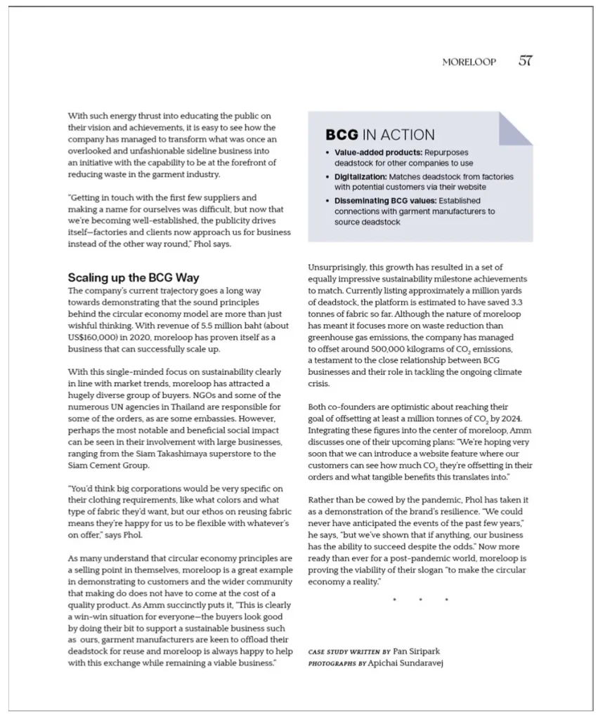 BCG พอเพียง” Series EP:2 มอร์ลูป moreloop Unraveling the Issue of Fashion Industry Waste