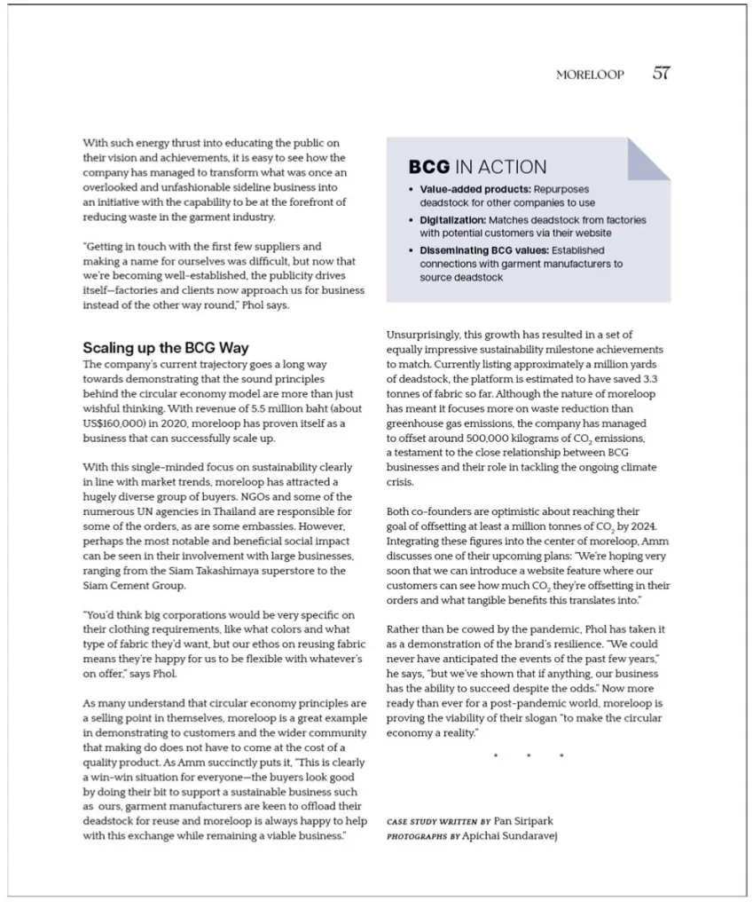 BCG พอเพียง” Series EP:2 มอร์ลูป moreloop Unraveling the Issue of Fashion Industry Waste