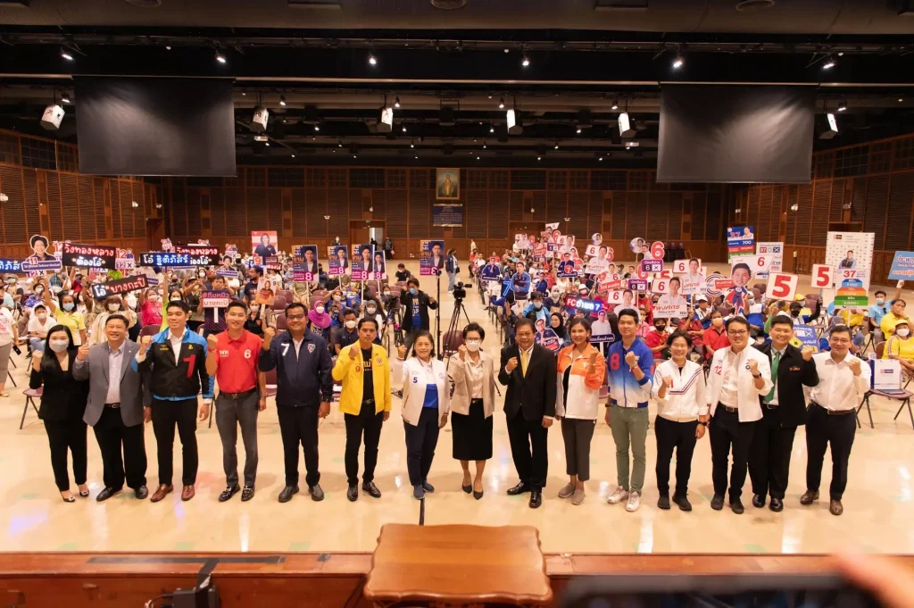 การแสดงวิสัยทัศน์ของผู้สมัคร-ส.ส.กทม-เขต14_12 นิด้าโพล ร่วมกับ คณะนิติศาสตร์ (นิด้า) จัดการแสดงวิสัยทัศน์ของผู้สมัคร ส.ส. กทม. เขต 14 (เขตบางกะปิ คลองเจ้าคุณสิงห์)