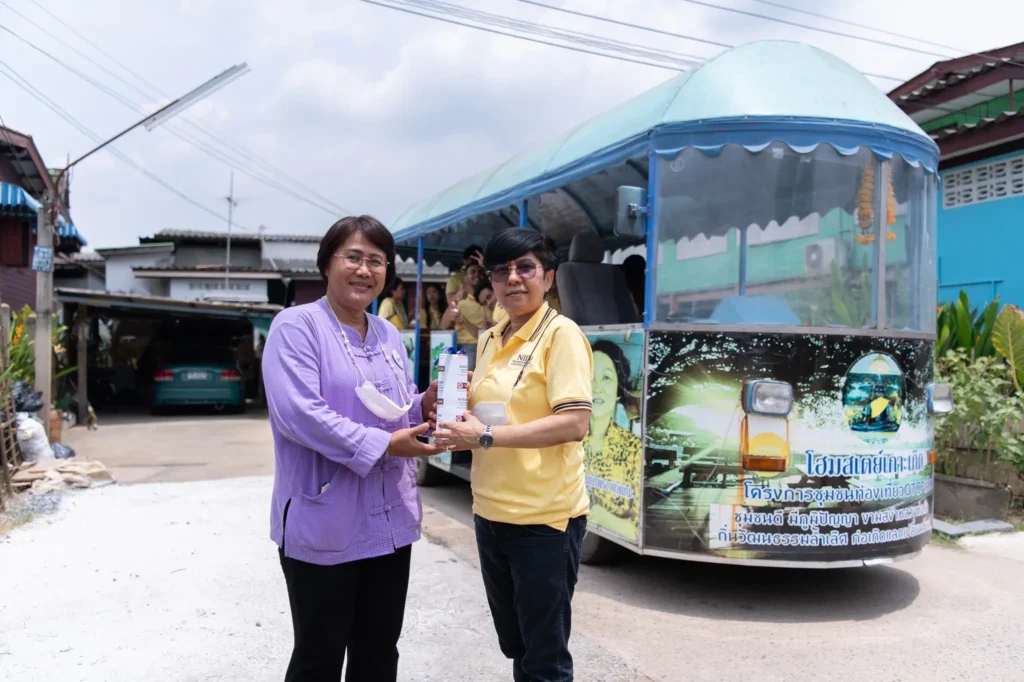 NIDA 9th International Summer Camp 2023: การศึกษาดูงานโรงพยาบาลบ้านแพ้ว และชุมชนเกาะเกิด