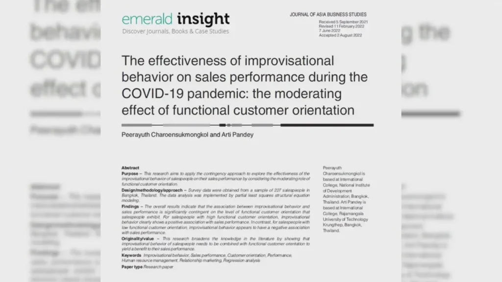 Sustainable Development : Improvisational behavior – Soft skill ที่จำเป็นในการรับมือกับความเปลี่ยนแปลง Part 2