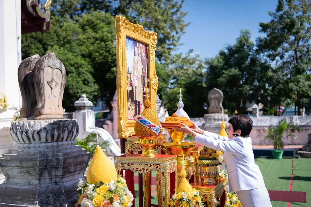พิธีถวายผ้าพระกฐินพระราชทาน สถาบันบัณฑิตพัฒนบริหารศาสตร์ ประจำปี 2566 ณ วัดศาลาปูนวรวิหาร จ.พระนครศรีอยุธยา