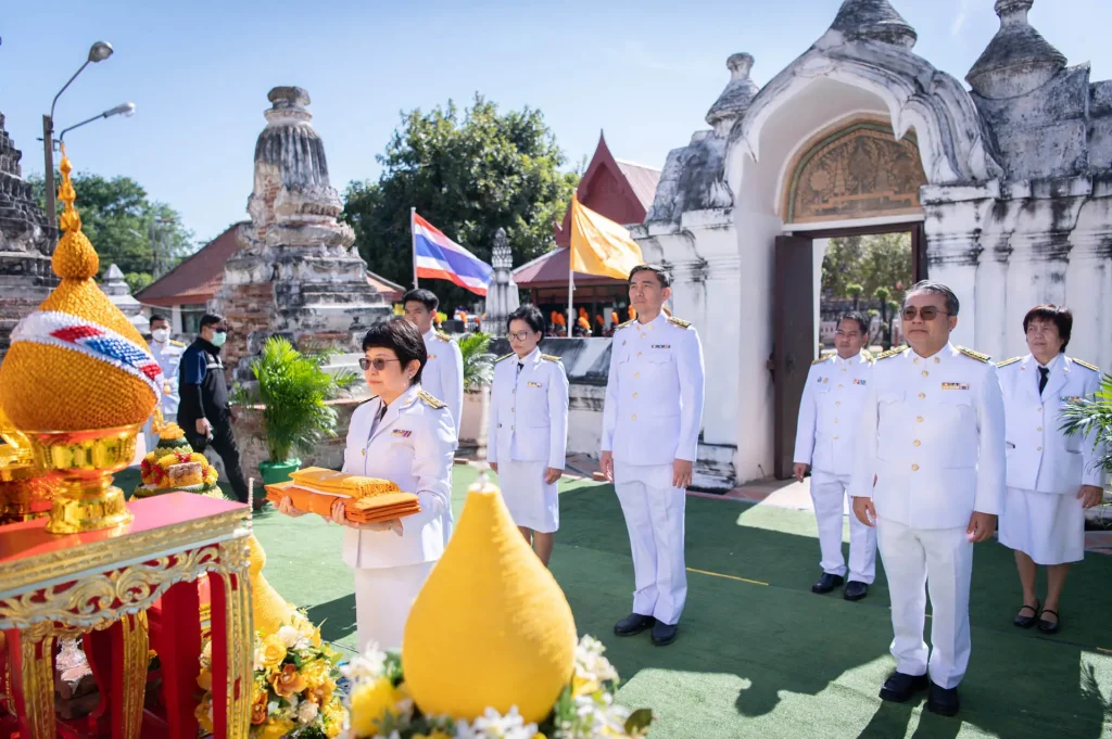 พิธีถวายผ้าพระกฐินพระราชทาน สถาบันบัณฑิตพัฒนบริหารศาสตร์ ประจำปี 2566 ณ วัดศาลาปูนวรวิหาร จ.พระนครศรีอยุธยา