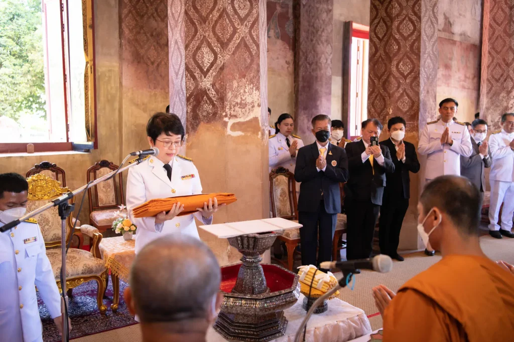 พิธีถวายผ้าพระกฐินพระราชทาน สถาบันบัณฑิตพัฒนบริหารศาสตร์ ประจำปี 2566 ณ วัดศาลาปูนวรวิหาร จ.พระนครศรีอยุธยา