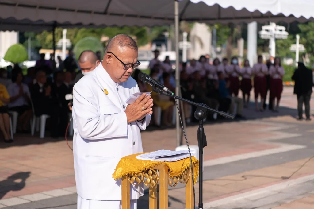 ‘นิด้า’ ร่วมพิธีบวงสรวงพระบรมราชานุสรณ์ ร.๖ เตรียมพร้อมการจัดงานวันกาชาด ๑๐๐ ปี ณ สวนลุมพินี