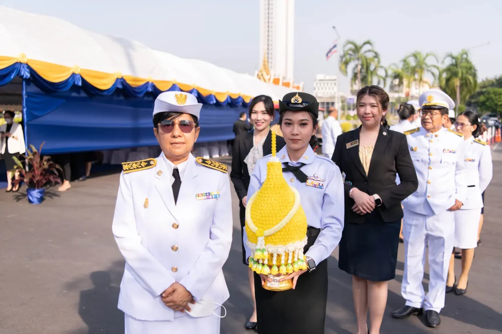 ‘นิด้า’ เข้าร่วมพิธีถวายราชสักการะและวางพานพุ่มดอกไม้เนื่องใน “วันพ่อขุนรามคำแหงมหาราช”