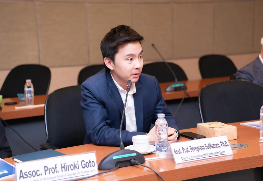 JABES-เยือนสถาบัน06 Professor Emeritus of Hakuoh University & Former President of the Japan Society for Business Ethics (JABES) เยือนสถาบัน