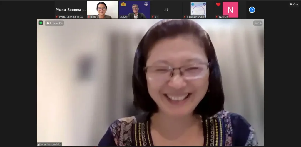 ‘นิด้า’ ประชุมหารือความร่วมมือทางวิชาการกับกระทรวงศึกษาธิการ สาธารณรัฐแห่งสหภาพเมียนมา ผ่านระบบ ZOOM