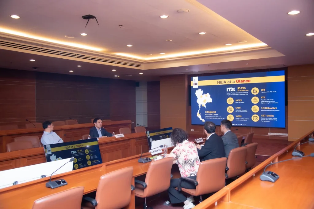 GCWE visit03 ‘นิด้า’ ให้การต้อนรับ ผู้แทนจาก Guangxi Vocational College of Water Resources and Electric Power สาธารณรัฐประชาชนจีน