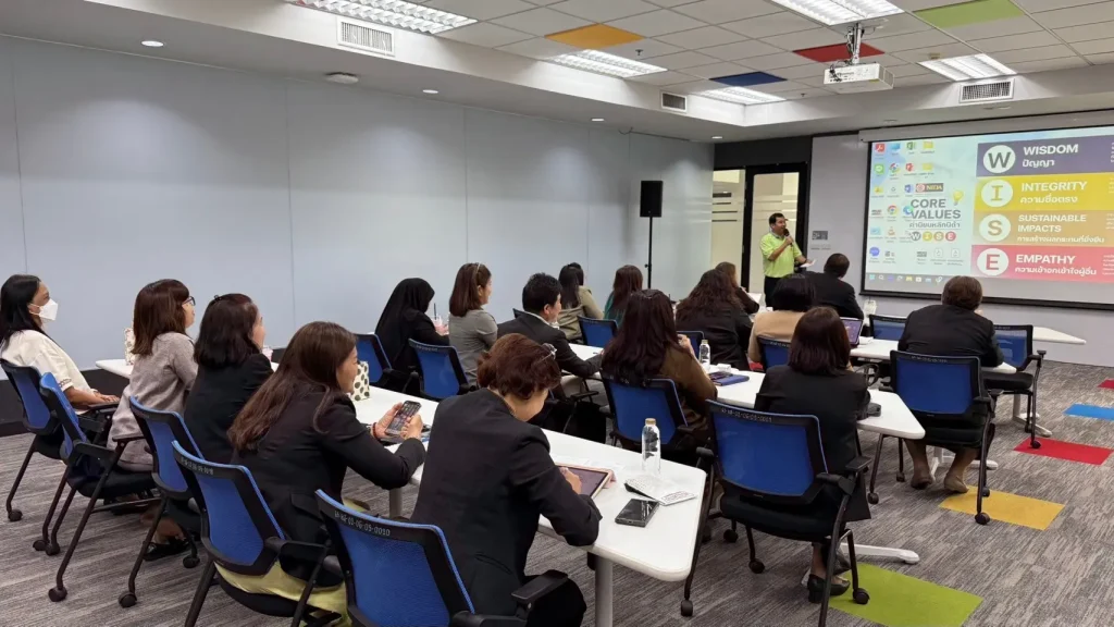 W I S E 2025_03 การสัมมนาเชิงปฏิบัติการเพื่อระดมสมองสรุปแนวทางการบูรณาการค่านิยมหลัก “W I S E” และการพัฒนาที่ยั่งยืน (Sustainable Development Goals – SDGs)