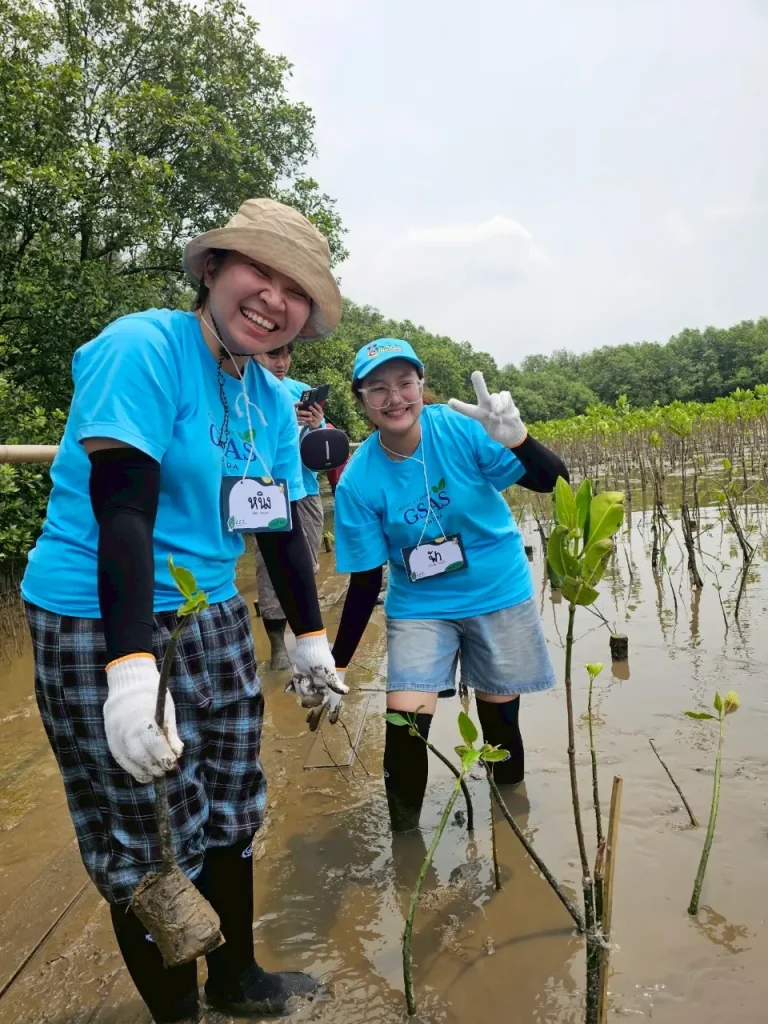 NIDA SAS CSR03 กิจกรรมเพื่อสังคม คณะสถิติประยุกต์ 2568 : โครงการกิจกรรมอาสาปลูกป่าชายเลน จังหวัดสมุทรปราการ