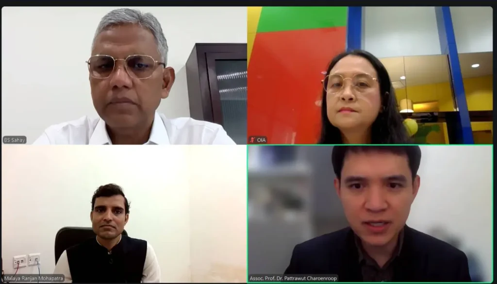 ประชุมหารือออนไลน์ระหว่างสถาบันและ Indian Institute of Management Jammu (IIM Jammu)