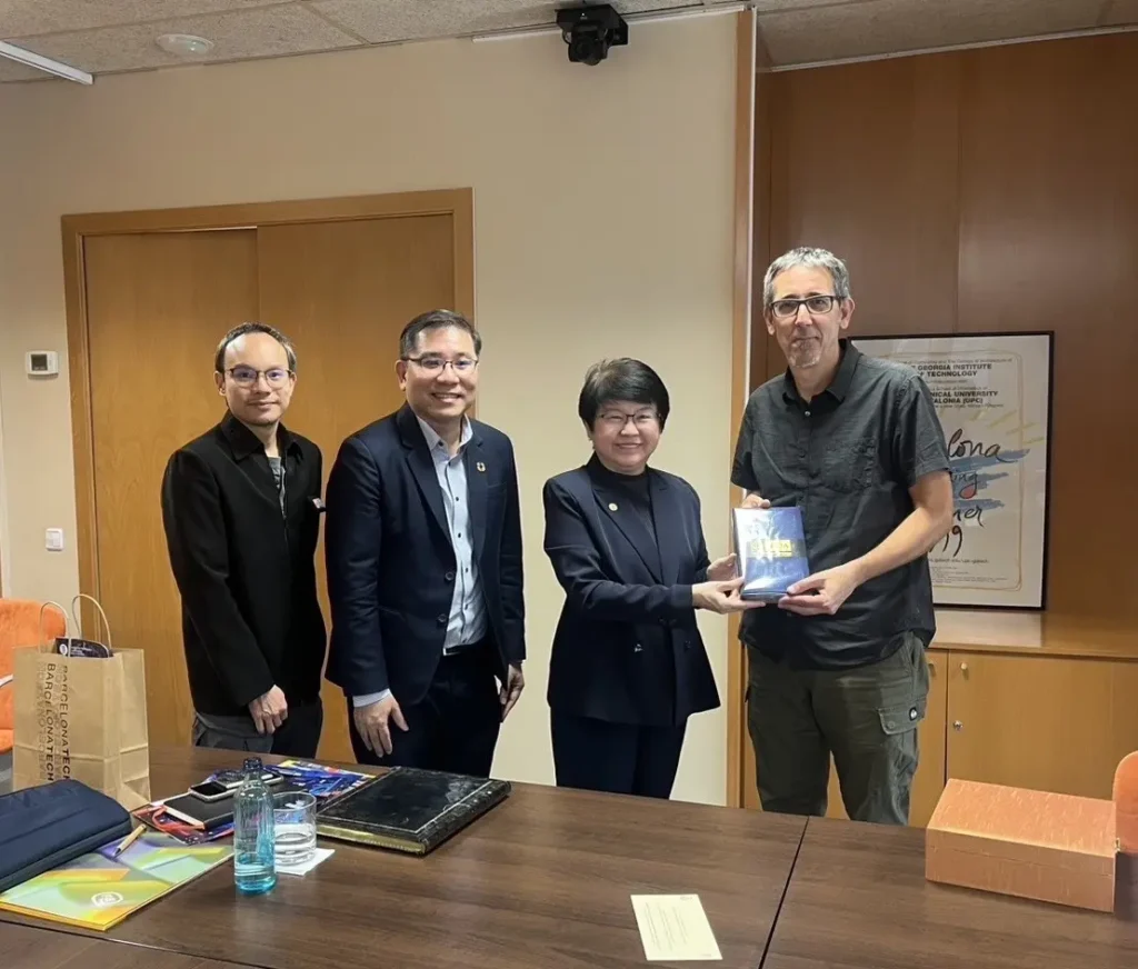 นิด้าหารือความร่วมมือด้าน AI กับมหาวิทยาลัยบาร์เซโลนาเทค ประเทศสเปน