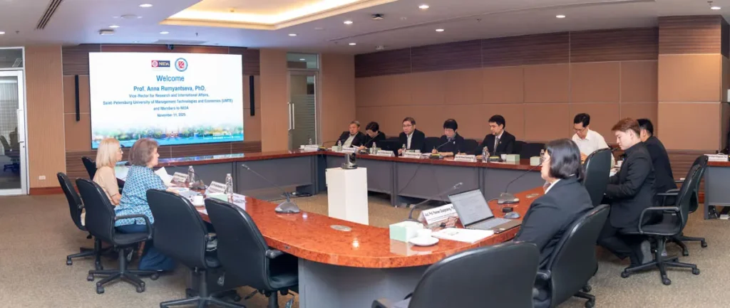 umte-russia-visit02 ‘นิด้า’ ให้การต้อนรับผู้แทนจาก Saint-Petersburg University of Management Technologies and Economics สหพันธรัฐรัสเซีย